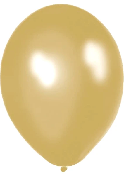 Atom Balon Atom 12 İnç Metalik Gold Altın Balon - 100 Adet