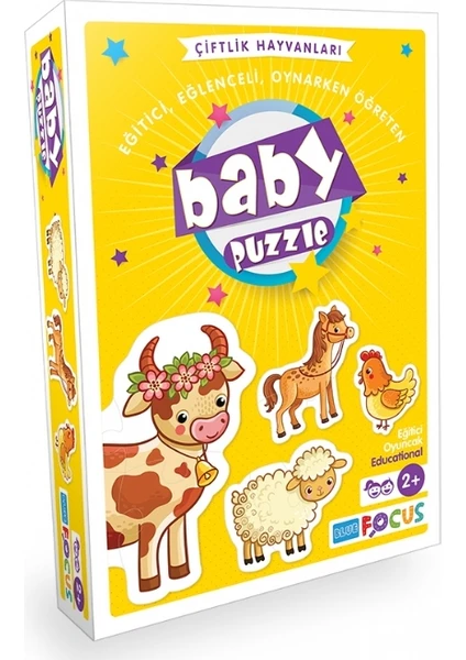 Blue Focus Çiftlik Hayvanları Baby Puzzle