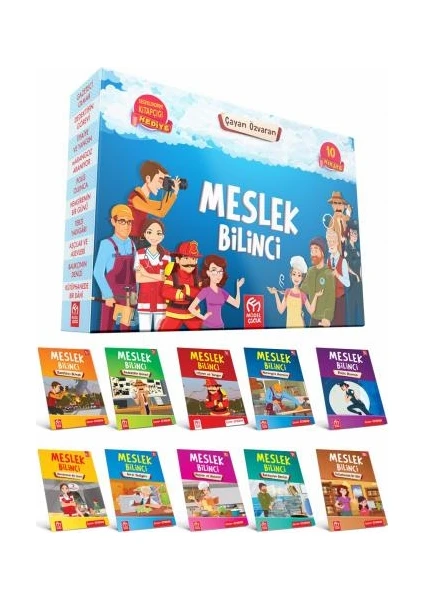 Meslek Bilinci Hikaye Seti (10 Hikaye Kitabı + Değerlendirme Kitapçığı)