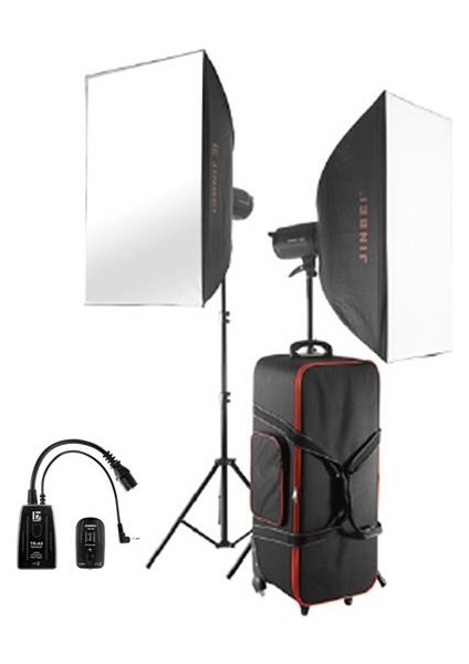 Dpe- 600W/S Kit 2 Li Paraflaş Set