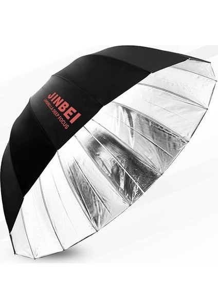 Deep Focus 105Cm Siyah & Gümüş (Dış Diffuser Bezli) Şemsiye