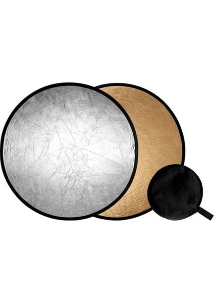 110Cm 2-İn-1 Yuvarlak Yansıtıcı Reflektör Paneli