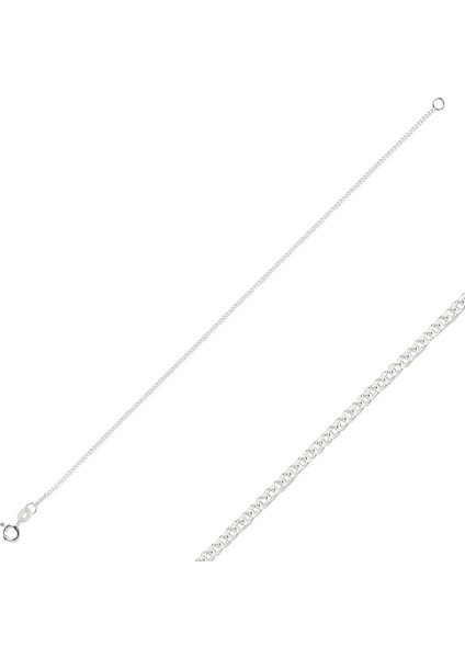 925 Gümüş 40 Mikron Gurmet Zincir Bileklik