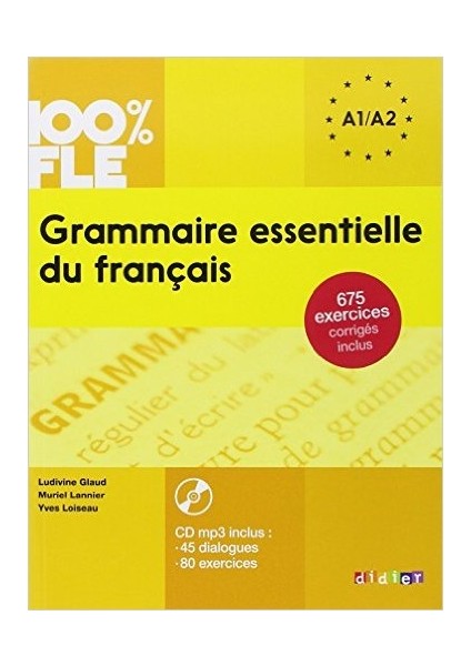 Grammaire Essentielle Du Français Niveau A1-A2 - Livre CD - Ludivine Glaud