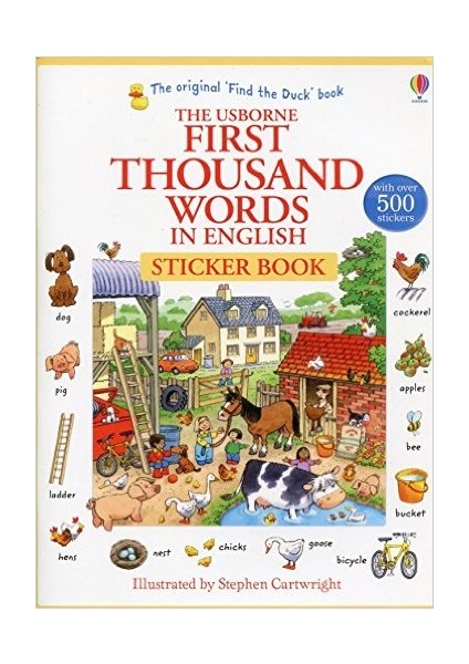 First Thousand Words In English Sticker Book - Heather Amery
