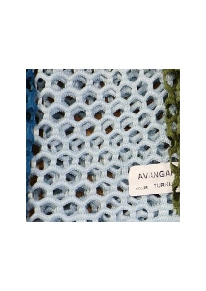 Lüx Avangart Turkuaz 1/2,5 Orta Pileli File Tül Perde - 375X160 cm modelleri