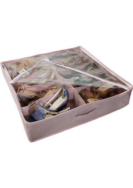 Ayakkabı Saklama Çantası Pembe 58X58X12 Cm