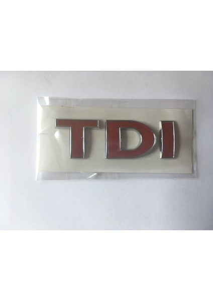 Volkswagen Tdi̇ Full Kırmızı Arka Bagaj Yazısı