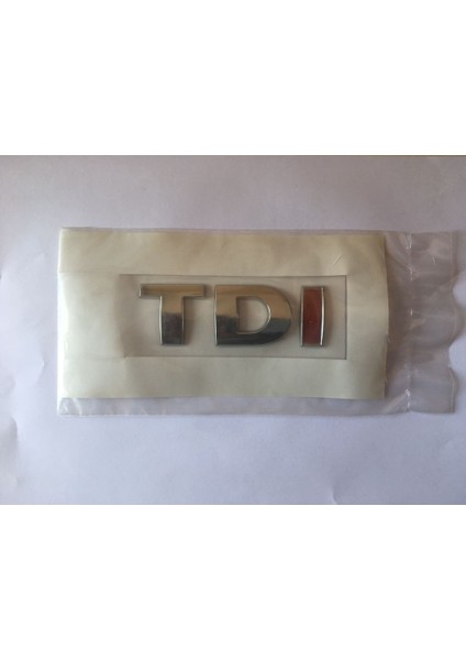 Volkswagen Tdi̇ Tek Kırmızı Arka Bagaj Yazısı