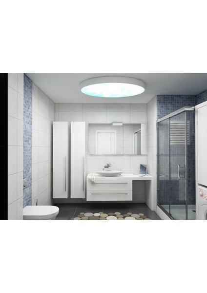 Panjur Dünyası 60 X 50 Alüminyum Kolsuz Beyaz Banyo Wc Panjur Ve Menfezi