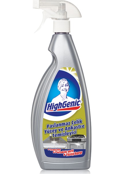 Highgenic Paslanmaz Yüzey ve Ankastre Temizleyici 750 ml