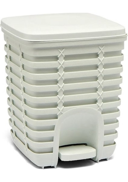 Palm Pedallı Çöp Kovası 9 Litre Beyaz