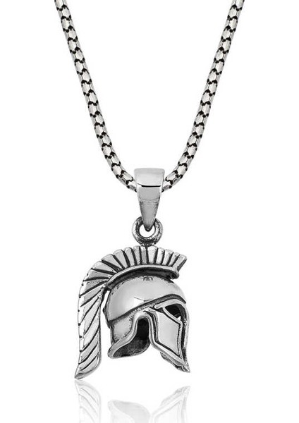 ​Gümüş Şovalye Miğfer Kolye