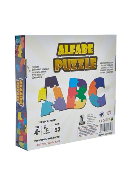 Mr Toy Alfabe Puzzle 138 Parça