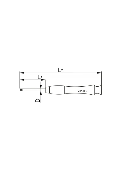 Vip-Tec Mikro Torx Uçlu Tornavida T7 X 40 Mm