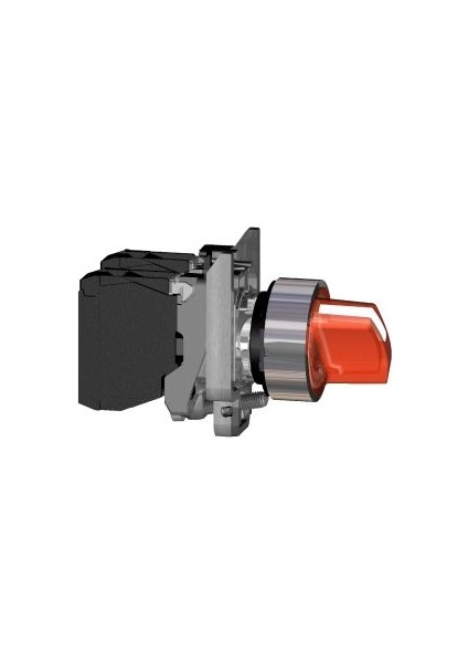 0-1 Kalıcı Işıklı Mandal Buton Kırmızı 24V Ac-Dc Ledli