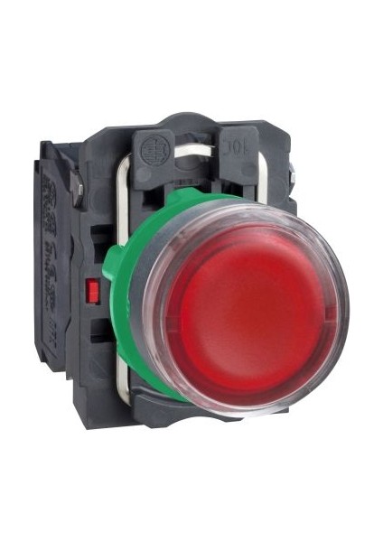22 Mm Işıklı Yaylı Buton Kırmızı 24V Ac-Dc Ledli