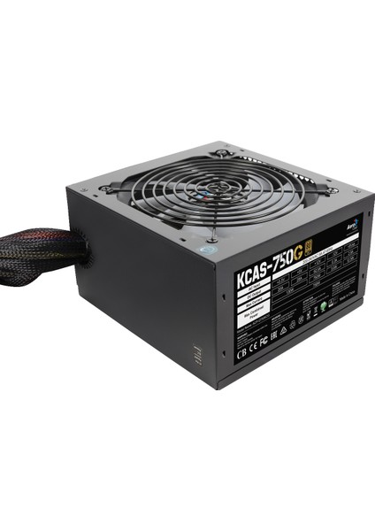 KCAS 750W 12cm RGB Led Fan 80+ Gold Power Supply (AE-KCAS750RGB)