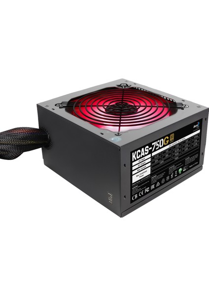 KCAS 750W 12cm RGB Led Fan 80+ Gold Power Supply (AE-KCAS750RGB)