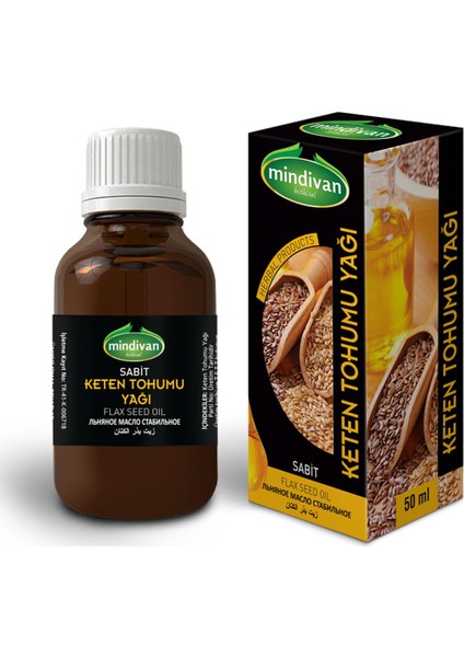 Keten Tohumu Yağı Sabit 50 cc