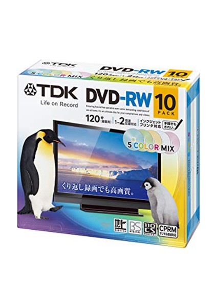 Tdk Dvd-Rw 4.7gb 120MIN 1-4x 10LU Kutulu