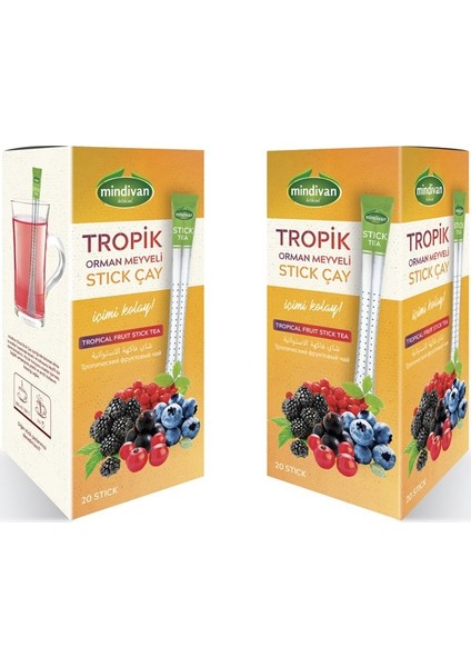 Tropik Meyveli Stick Çay 20 Li