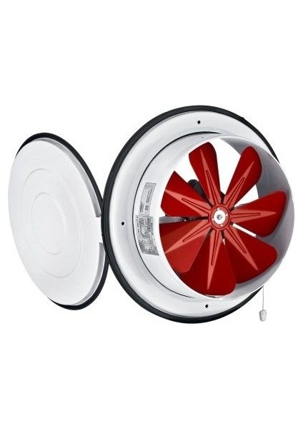 25 cm çapında BK 250 1450 D/D 220/230 volt Monofaze Aksiyel Kapaklı Aspiratör
