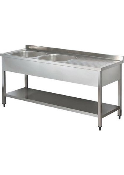 Alt Tabanlı Ciftli Eviyeli 160*60*85 Ebatlarında Açık Çalışma Tezgahı