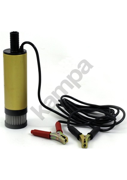 12 Volt Mazot Su, Süt Dalgıç Pompa, Kalem Dalgıç Pompa Süzgeçli 50 mm Dış Çap