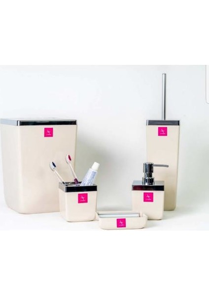 Pri̇manova Toskana 5 Parça Banyo Seti̇ Bej