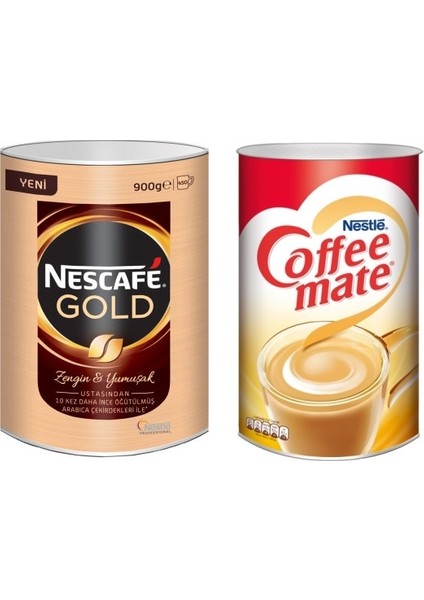 MP HB-TY Nescafe Gold 900 gr. + Coffee Mate Kahve Kreması 2000 gr n11 marketplace