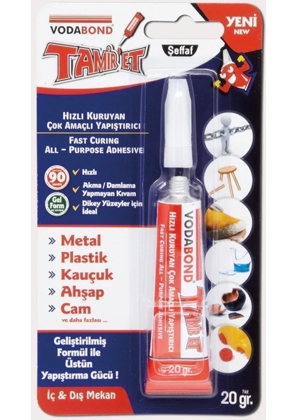 Tamir Et Jel 20gr (Metal-Plastik-Kauçuk-Ahşap-Cam)