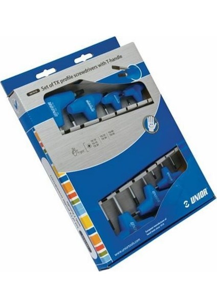 T Saplı Torx Allen Anahtar Seti 7 Parça