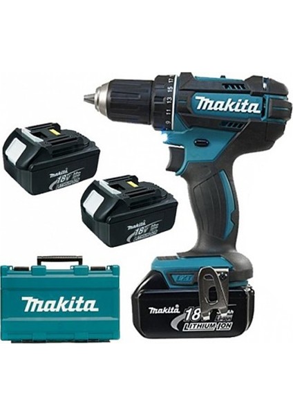 Ddf482Rfe3 18 Volt -3,0 Ah Lityum Akülü Matkap Vidalama (Üç Akülü)