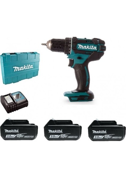 Ddf482Rfe3 18 Volt -3,0 Ah Lityum Akülü Matkap Vidalama (Üç Akülü) fiyatları