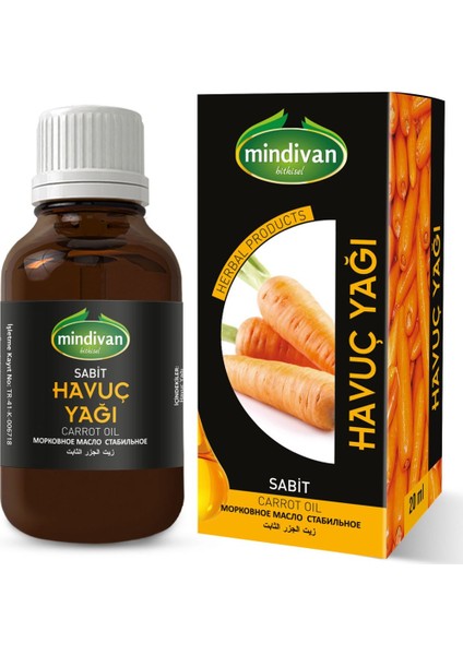 Havuç Yağı Sabit 20 cc