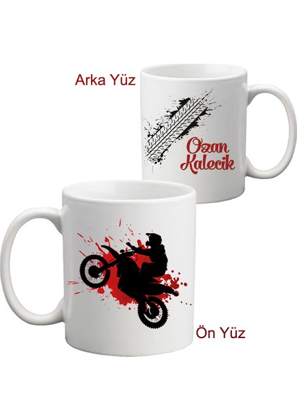 En İyi Motorcu Hediyesi İsim Baskılı Kupa Bardak