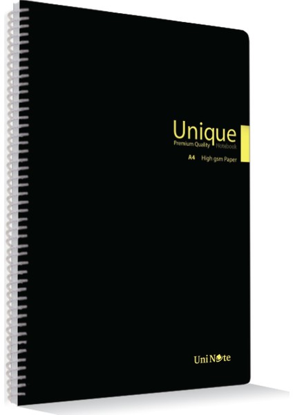 Unique Spiralli Pp Kapak A4 100 Yp. Çizgili