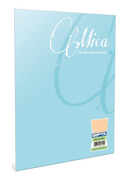 Mıca Tel Dikişli Plastik Kapak Defter A5-80 Yp.Çizgisiz