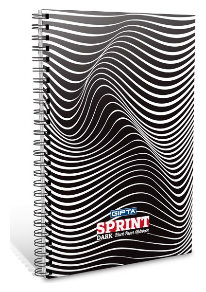Dark Sprint Spiralli Ofset Plastik Kapak Defter A6 50 Yp Çizgisiz