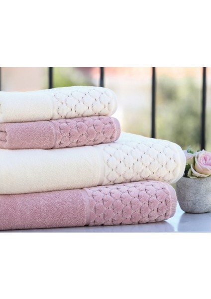 Adria Best Hamam Havlu Seti Krem Tarçın Pembe