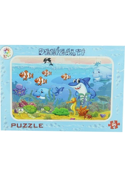 Deniz Canlıları 24 Parça Puzzle