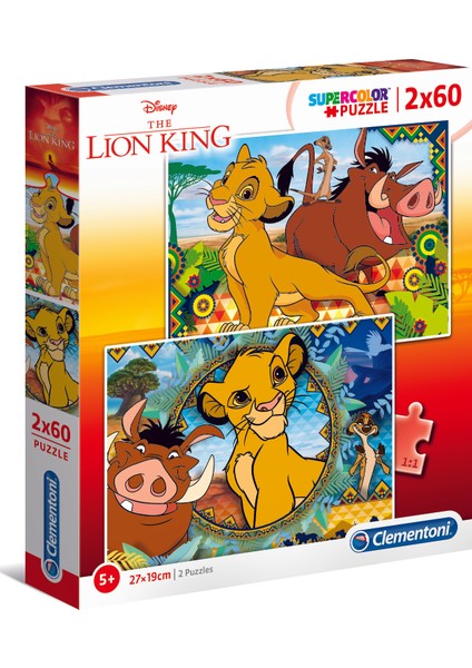 2 x 60 Parça Puzzle Lion King