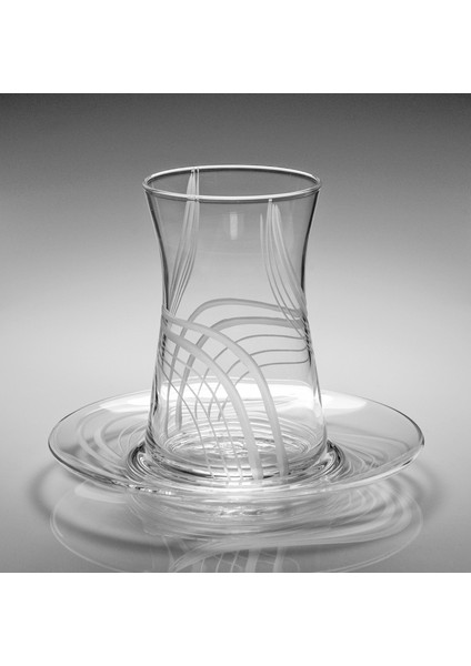 Butik Simge Desenli Çay Bardak Takımı Heybeli