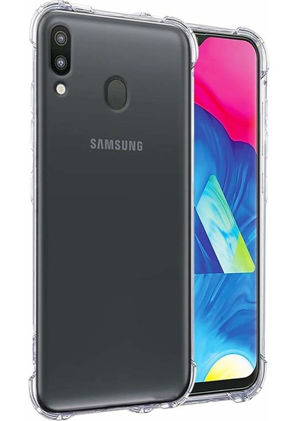 Samsung Galaxy M20 Kılıf Darbe Koruma Silikon (Şeffaf)