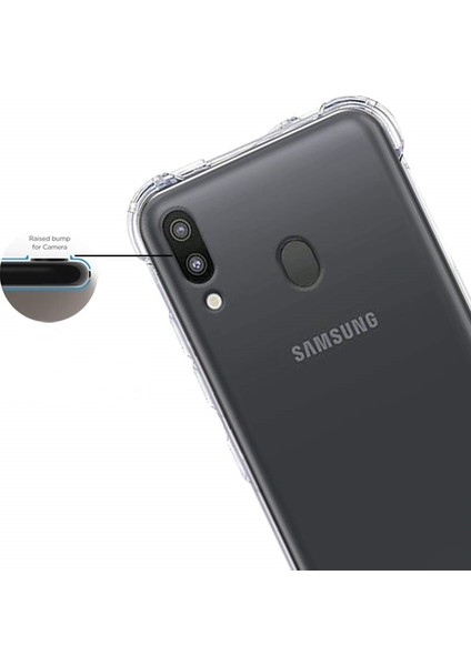 Samsung Galaxy M20 Kılıf Darbe Koruma Silikon (Şeffaf)