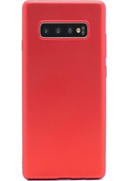 Samsung Galaxy S10 Kılıf Silikon Premier (Kırmızı)