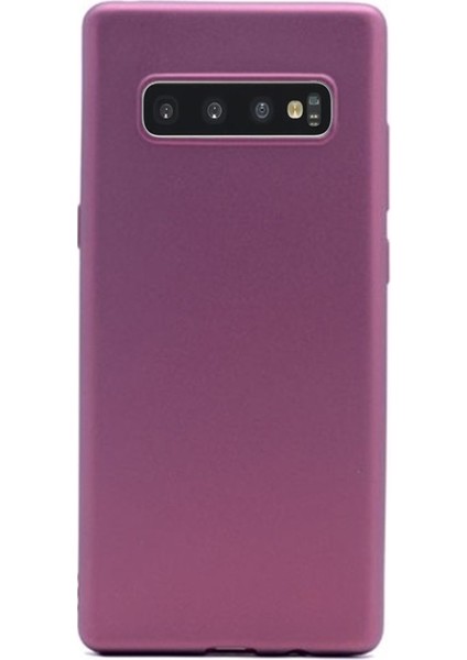 Samsung Galaxy S10 Kılıf Silikon Premier (Mor)