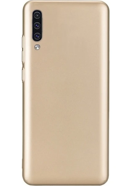 DVR Samsung Galaxy A50 Kılıf Silikon Premier (Gold)