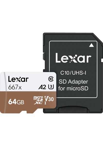64GB Micro SDXC UHS-I 667X C10 U3 4K V30 A2 100Mb/sn LSDMI64GB667A Hafıza Kartı fiyatları